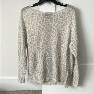 Leopard Print Sweater by 360cashmere